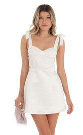 Dress in White Satin